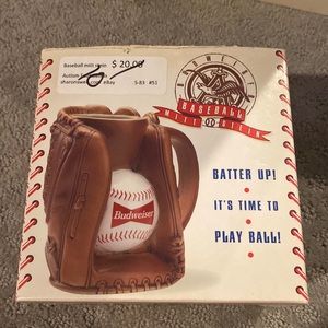 Baseball mitt stein Anheuser Busch Budweiser nib